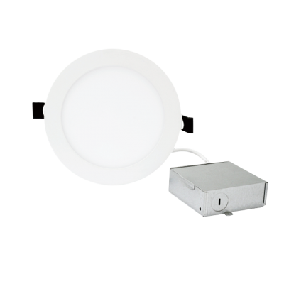 3 CCT tunable 4inch 6 inch led recessed low profile slim round flat panel light with junction box dimmable