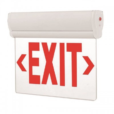 LED 120-277v arrow exit sign and lights fire emergency lamp red green letter ceiling mount end mount